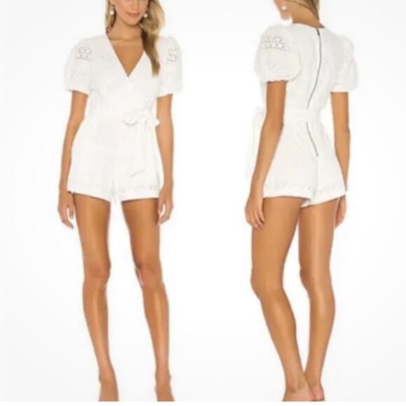 Alice and Olivia White Romper - Picture 1 of 4